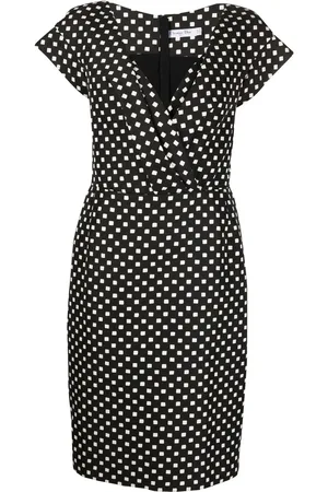 Dior Vestido a lunares cuadrados 2000