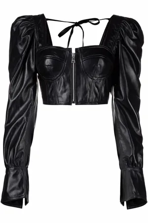 Manokhi Blusa estilo corset corta