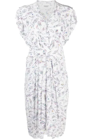 Marant Etoile Vestido Almeya con estampado abstracto