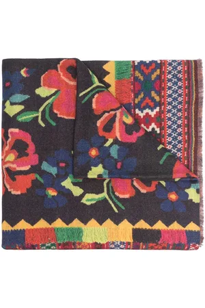PIERRE-LOUIS MASCIA Mascada de seda con motivo en jacquard