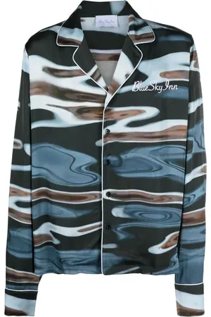 BLUE SKY INN Camisa con estampado abstracto