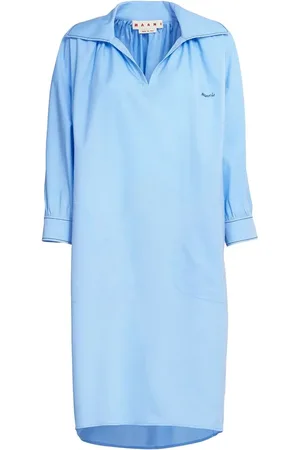 Marni Vestido camisero con logo estampado