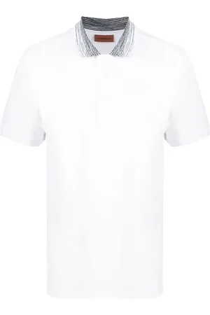Missoni Playera tipo polo con cuello en zigzag