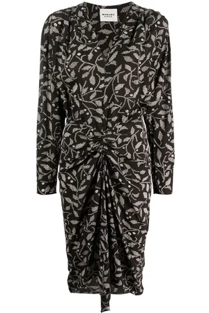 Marant Etoile Vestido midi Danalia cruzado