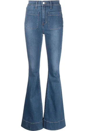 VERONICA BEARD Jeans acampanados con bolsillo de parche