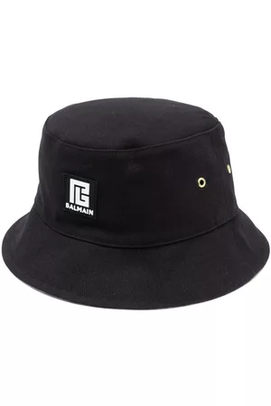 Balmain Hombre Gorros - Gorro de pescador con parche del logo
