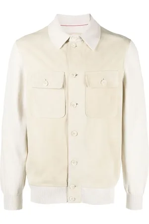 Brunello Cucinelli Sobrecamisa con diseño híbrido