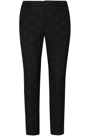 Dolce & Gabbana Hombre Slim y skinny - Pantalones slim con monograma en jacquard