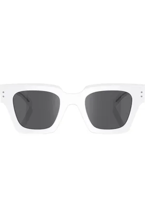 Dolce & Gabbana Lentes del sol con armazón cuadrada y logo estampado
