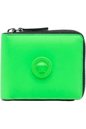 VERSACE Cartera Medusa con diseño de dos tonos