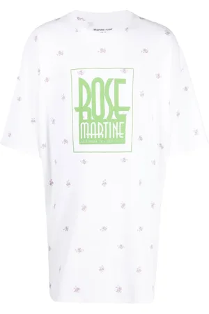MARTINE ROSE Playera con logo estampado