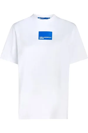 Karl Lagerfeld Playera con logo estampado