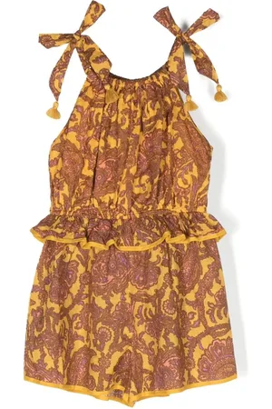ZIMMERMANN Jumpsuit corto con estampado de cachemira