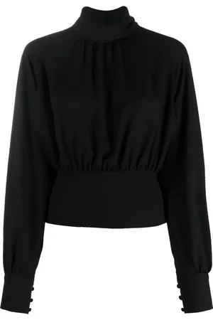 Filippa K Blusa con mangas anchas y cuello falso