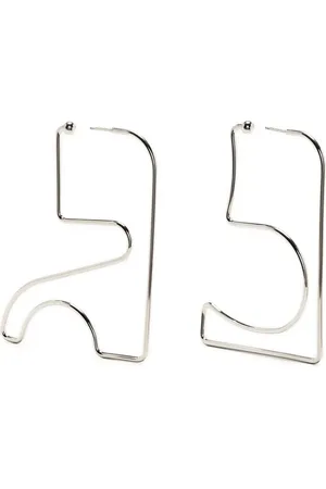 Courrèges Aretes con logo geométrico