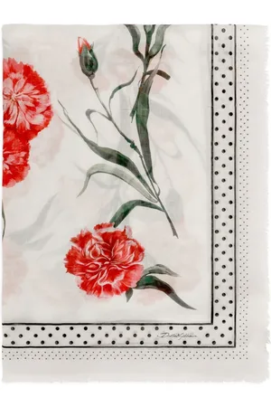 Dolce & Gabbana Mascada de seda con estampado floral