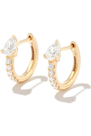 Anita Arracadas Bobbi en oro amarillo de 18kt con diamantes