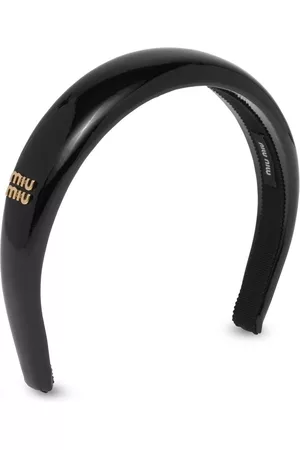 Miu Miu Mujer Diademas - Diadema con placa del logo
