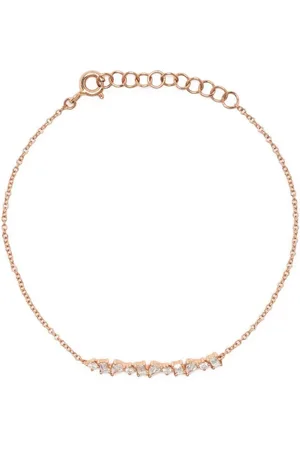 EF Collection Pulsera en oro rosa de 14kt con diamantes