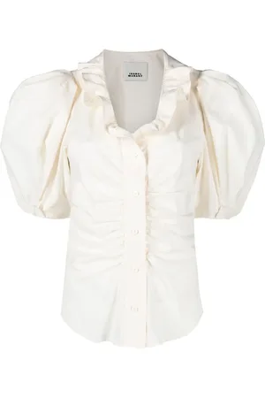 Isabel Marant Blusa Catalia de manga farol