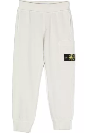 Stone Island Pants con logo estampado