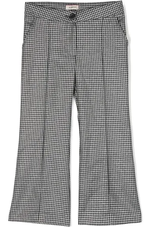Pinko Pantalones acampanados con motivo pied de poule