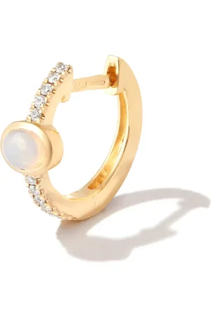 JACQUIE AICHE Arracada en oro amarillo de 14kt con diamantes