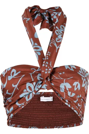FAITHFULL THE BRAND Top Le Tahiti con cuello halter