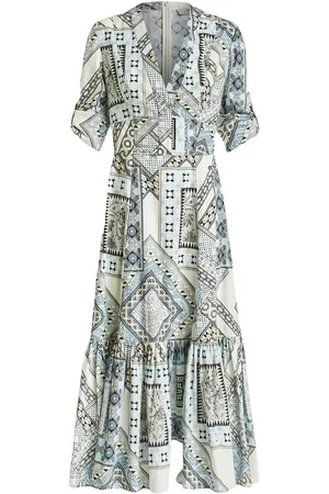 Etro Vestido acampanado con estampado de cachemira