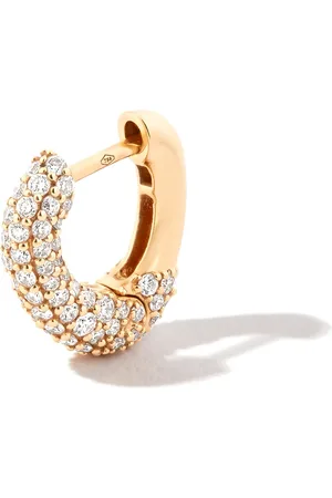 KIMAI Arracada Chubby en oro amarillo de 18kt con diamantes