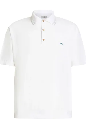 Etro Playera tipo polo con logo bordado