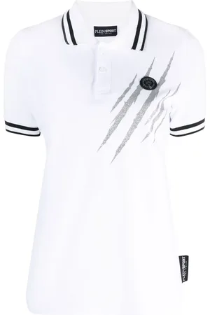 Philipp Plein Playera tipo polo scratch
