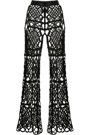 Anna Sui Pantalones a capas de macramé
