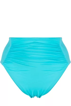 Self-Portrait Bikini bottom fruncido con tiro alto