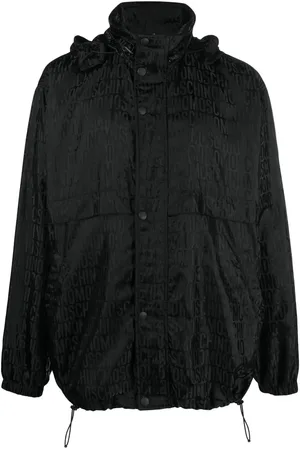 Moschino Chamarra con monograma en jacquard