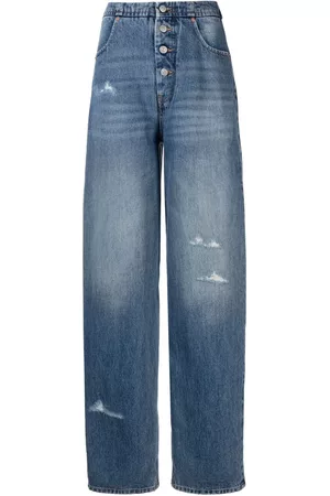 Maison Margiela Jeans rectos con efecto envejecido