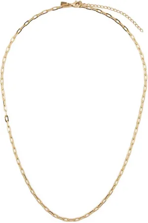 EF Collection Collar de cadena Mini Link en oro amarillo de 14kt