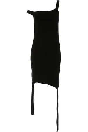 J.W.Anderson Vestido corto de tejido fino asimétrico