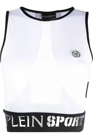 Philipp Plein Top con logo en la pretina