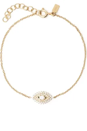 EF Collection Pulsera Evil eye en oro amarillo de 14kt con diamantes