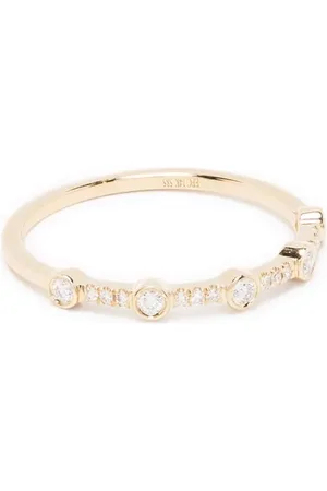 EF Collection Anillo en oro amarillo de 14kt con diamantes