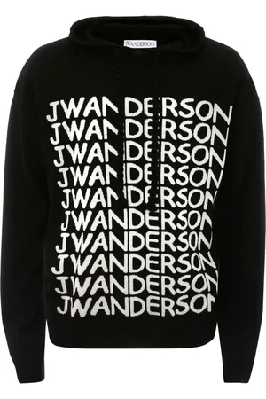 J.W.Anderson Hoodie con logo en intarsia