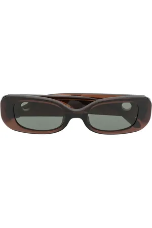 Linda Farrow Lentes del sol con placa del logo