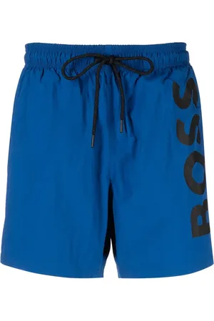 HUGO BOSS Shorts de playa con logo estampado