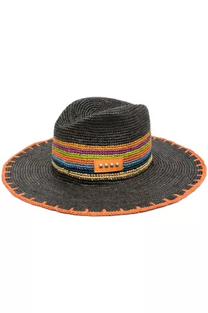 Etro Sombrero de verano entretejido con motivo de rayas