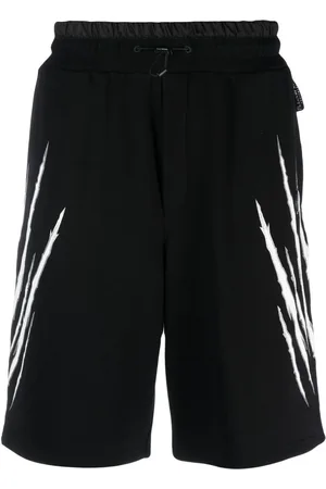 Philipp Plein Shorts joggers con estampado de rasguño