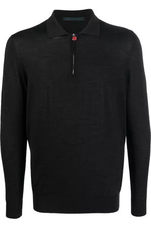 Kiton Playera tipo polo con cierre