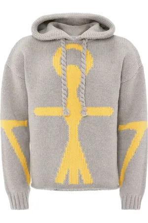 J.W.Anderson Hoodie tejida con motivo Anchor