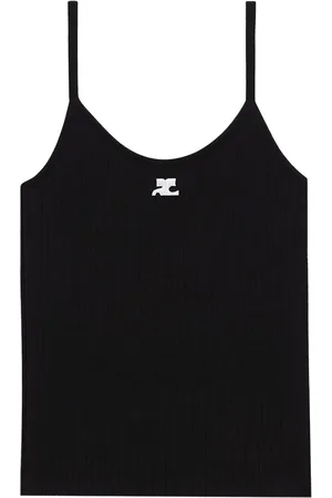Courrèges Camiseta tejida de canalé Reedition