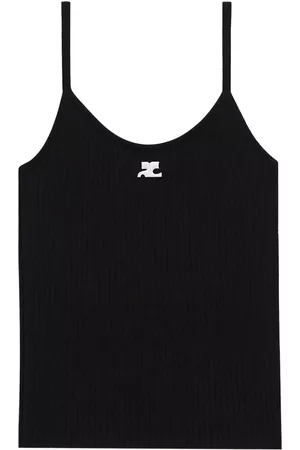 Courrèges Camiseta tejida de canalé Reedition